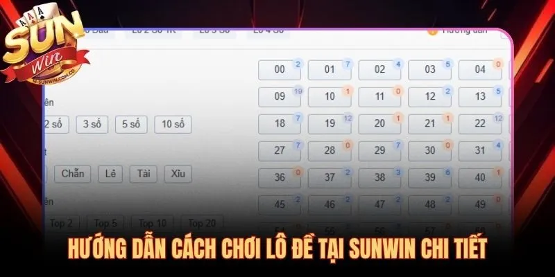 Quy trình đặt cược lô đề Sunwin chỉ 5 bước đơn giản