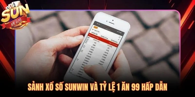 Xổ số Sunwin và tỷ lệ thưởng 1 ăn 99 cứng không dao động