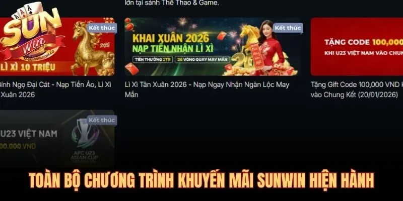 Khuyến mãi Sunwin đa tầng cho mọi nhóm người chơi