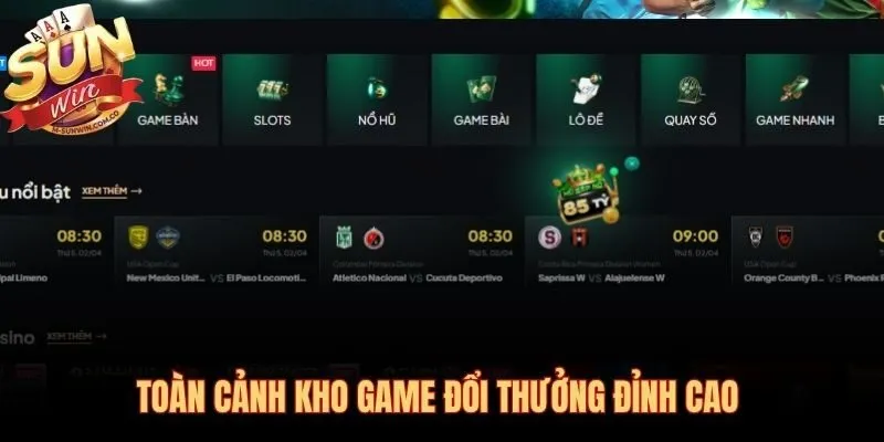 Kho game Sunwin vượt 1.000 tựa