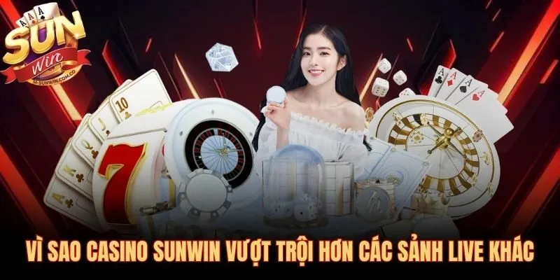 Casino Sunwin với hệ thống live stream HD minh bạch không RNG